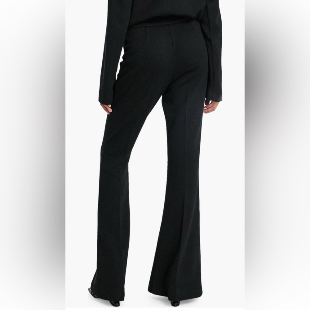 Topshop Black Split Front Hem Stretch Rib Knit Pa… - image 3